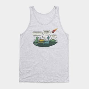 Last Meeting of the Dinosaur Literary Club Tank Top